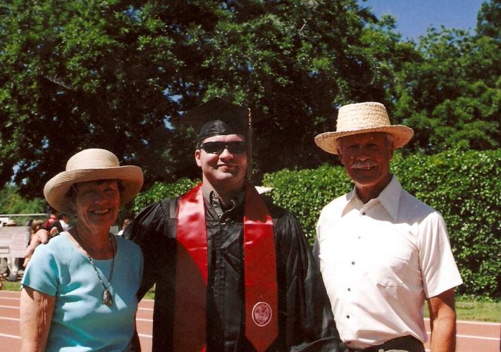 Grandma and Grandpa College grad